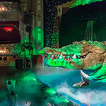 animatronic crocodile at the theatre